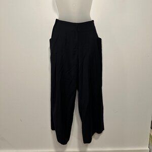 Emin + Paul Cropped Black Trousers | Size S